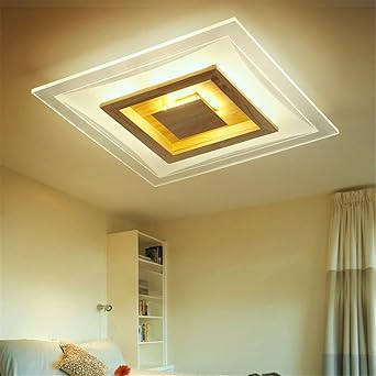 Modern Led Pendant Flush Mount Ceiling Fixtures Light Ultra Thin