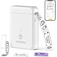 ORGBRO Label Maker Machine with Tape, X1 Portable Bluetooth Mini Label Printer for Organizing Storage, Rechargeable Thermal Label Maker Small Sticker Maker with Multiple Templates, White