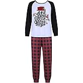 Zhitunemi Matching Family Pajamas Set: Cozy Winter Holiday Pjs for Family Photos & Holiday Gatherings Adults