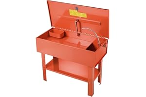 VEVOR Parts Washer 40-Gallon, 17 Gallon Solvent Capacity, 1 Gallon per Minute Max Pump Output, Steel Cabinet Electric Pump Au