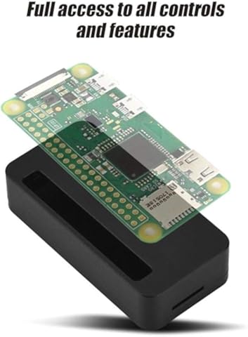 CLTYQ Caso de aleación Carcasa de la Caja de la Cubierta Ultra Delgada de Aluminio con Frambuesa Pi Zero Zero W - Negro