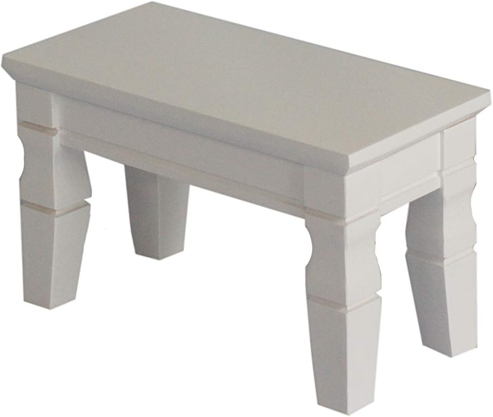 NT furniture Buddha Altar Stand Table Set Statue Figure Display Base Table #6 Small 6x12x7 inch White