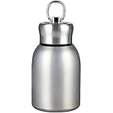 Mini Vacuum Insulated Tumbler Small Stainless Steel Thermal Bottle Water Flask Thermal Cups for Hot and Cold Drinks Travel Coffee Mug 10.2 oz/300ml Silver
