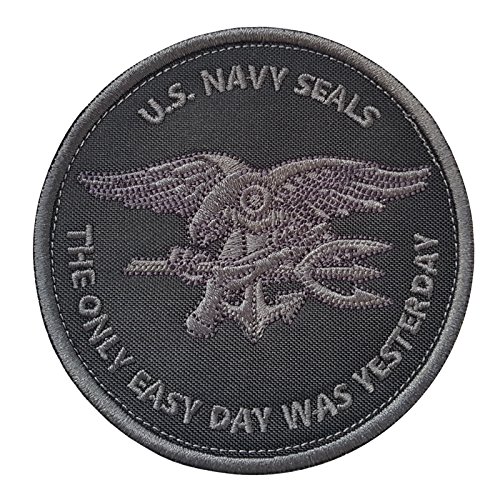 ACU Subdued US Navy Seals The Only Easy Day Was Yesterday SOCOM DEVGRU Touch Fastener Patch