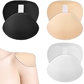 Classicseali 3 Pairs Womens Shoulder Pads,1.5 cm Thickness Shoulder Pads for Women,Self-Adhesive Breathable Shoulders Pad for Women, for Woman and Men's Leaning High and Low Shoulders Shirt T-Shirt