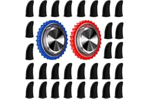 30 Pieces Finger Sleeves and 2 Pieces Finger Joystick for Gaming, Thumb Sleeves Mobile Gaming Controller, for PUBG, League of