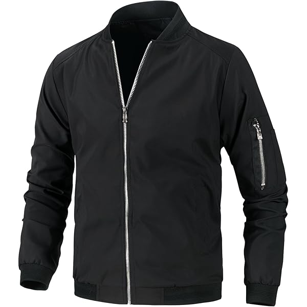 Amazon.com: Men's Spring Fall Casual Thin Jacket Lightweight
