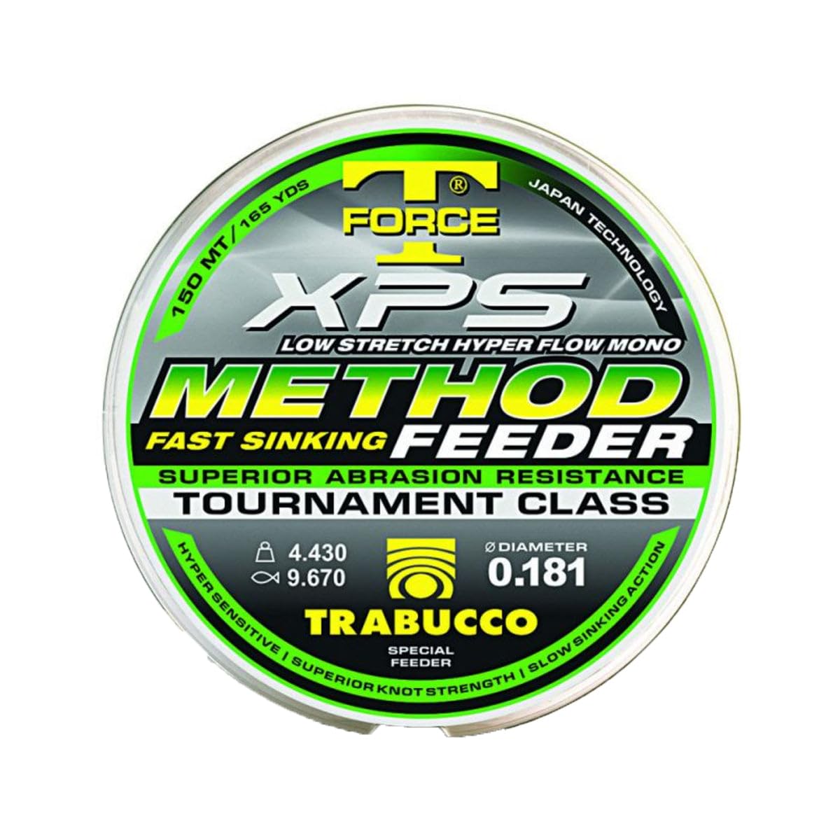 Trabucco Fishing Line XPS Method Feeder T-Force 0.25mm 8kg 150m Sinking Ideal for All Fishing Techniques
