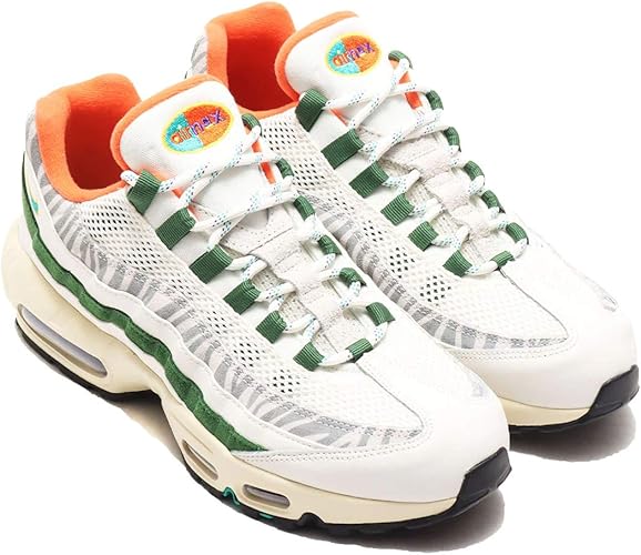 Amazon ナイキ エア マックス 95 エラ Air Max 95 Era セイル フォレストグリーン エレクトロオレンジ ニューグリーン Cz9723 100 日本国内正規品 27 0cm Nike ナイキ ランニング