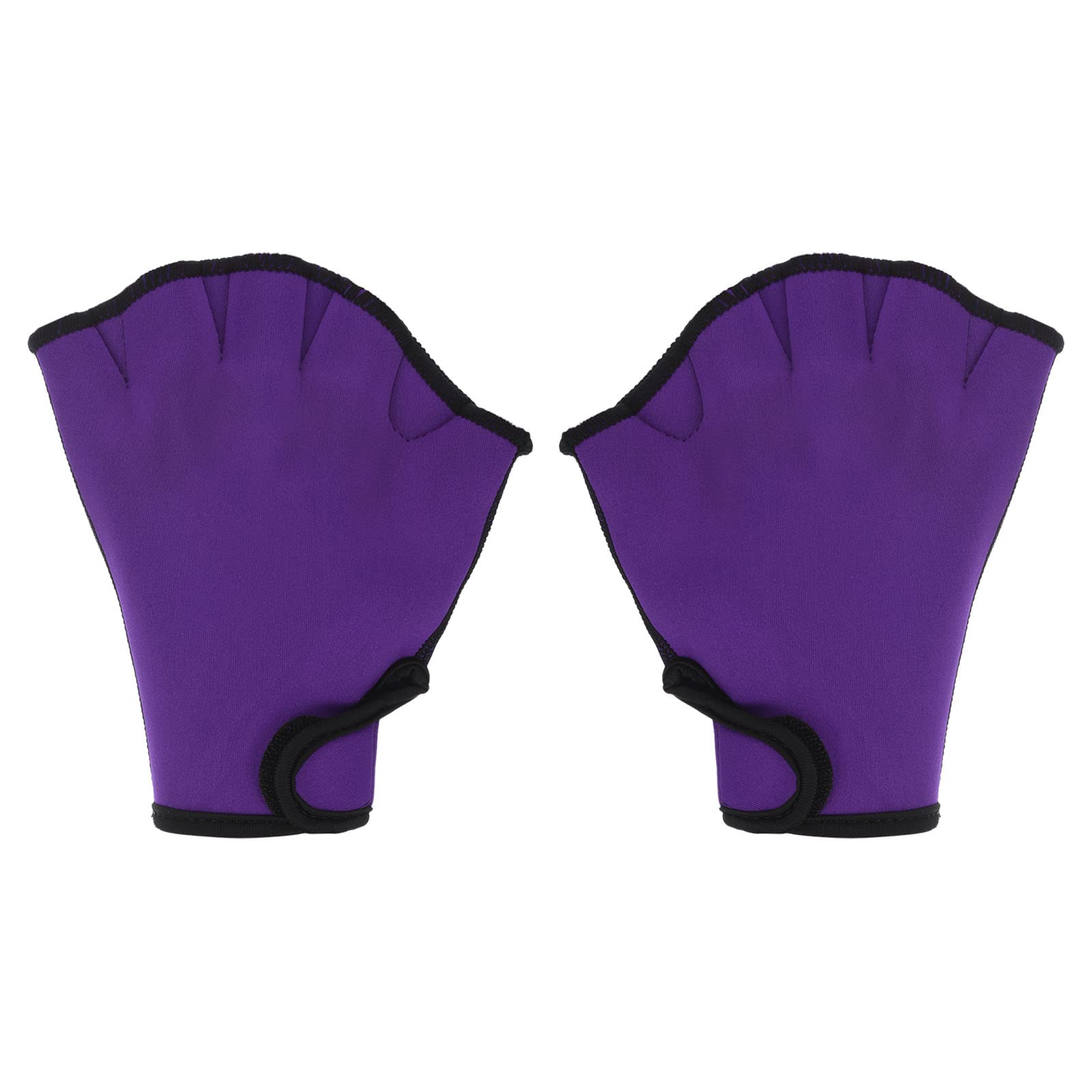 PATIKIL Webbed Swim Gloves, Unisex Swimming Resistance Gloves Water Resistance Training Accessories for Swimming and Diving, L, Purple