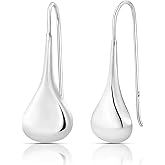 AeraVida Sterling Silver Dangle Earrings - Teardrop Design for Women