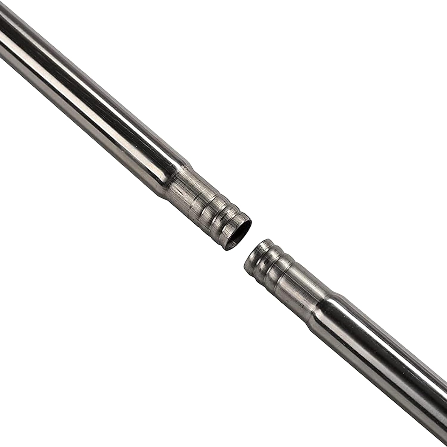 Outdoor Shepherd's Hooks - Ihomepark Shepherds Hook 2 Extension Pole, 5/8 Inch Width Heavy Duty Adjustable Stainless Steel Shepherd Hooks (Silver)