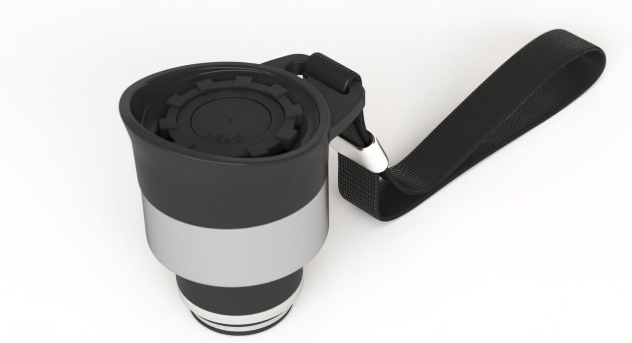 Greens Steel Push Button Lid – Replacement Push Lid – Easy Open One Touch Cap - Water Bottle Accessories (12 oz & 17 oz)