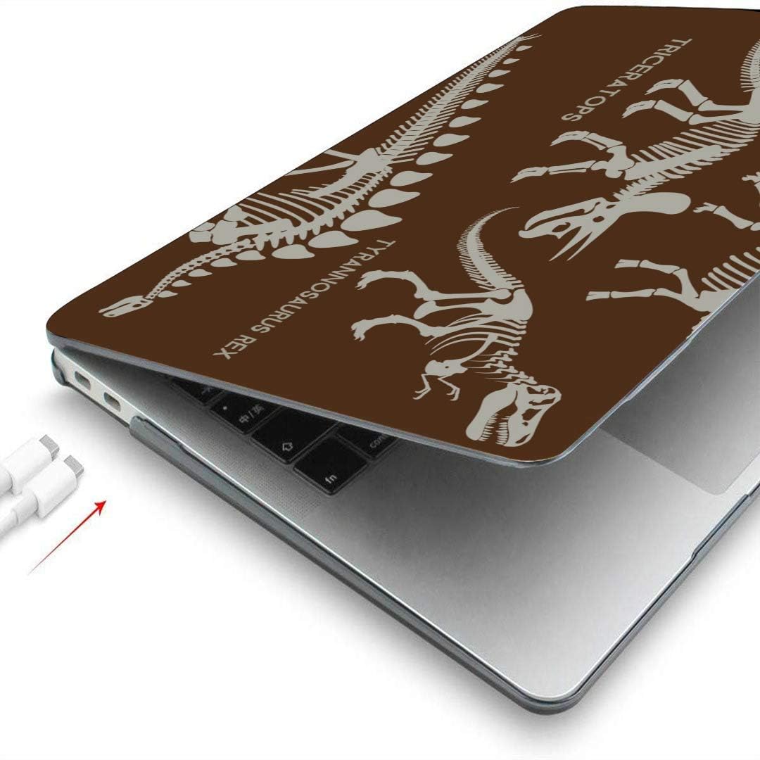 Office School Supplies Macbook Air 13 Accessories Skeletons Of Dinosaurs And Fossils Plastic Hard Shell Compatible Mac Case For Macbook Protection Accessories For Macbook With Mouse Pad Carrying Cases
