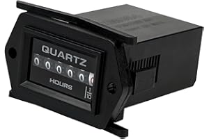 Jayron JR-HM004 Mechanical Hour Meter AC 110-250V No Battery Long Life Surface Waterproof Design Easy Installation for Genera