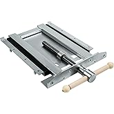 Adjustable Woodworking Vise 33302 for Custom Benchtops, Suitable for Workbenches up to 23" Thickness, Vise with Wooden Handle, Avoid Racking