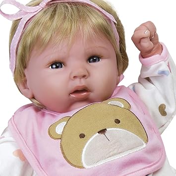 Paradise Galleries 19 Inch Realistic & Lifelike Baby Doll, Happy Teddy, Baby Soft Vinyl (Blue)