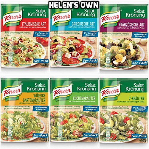 German Knorr Salatkrönung Salad Dressing Spring Herbs 1 x 5 pieces