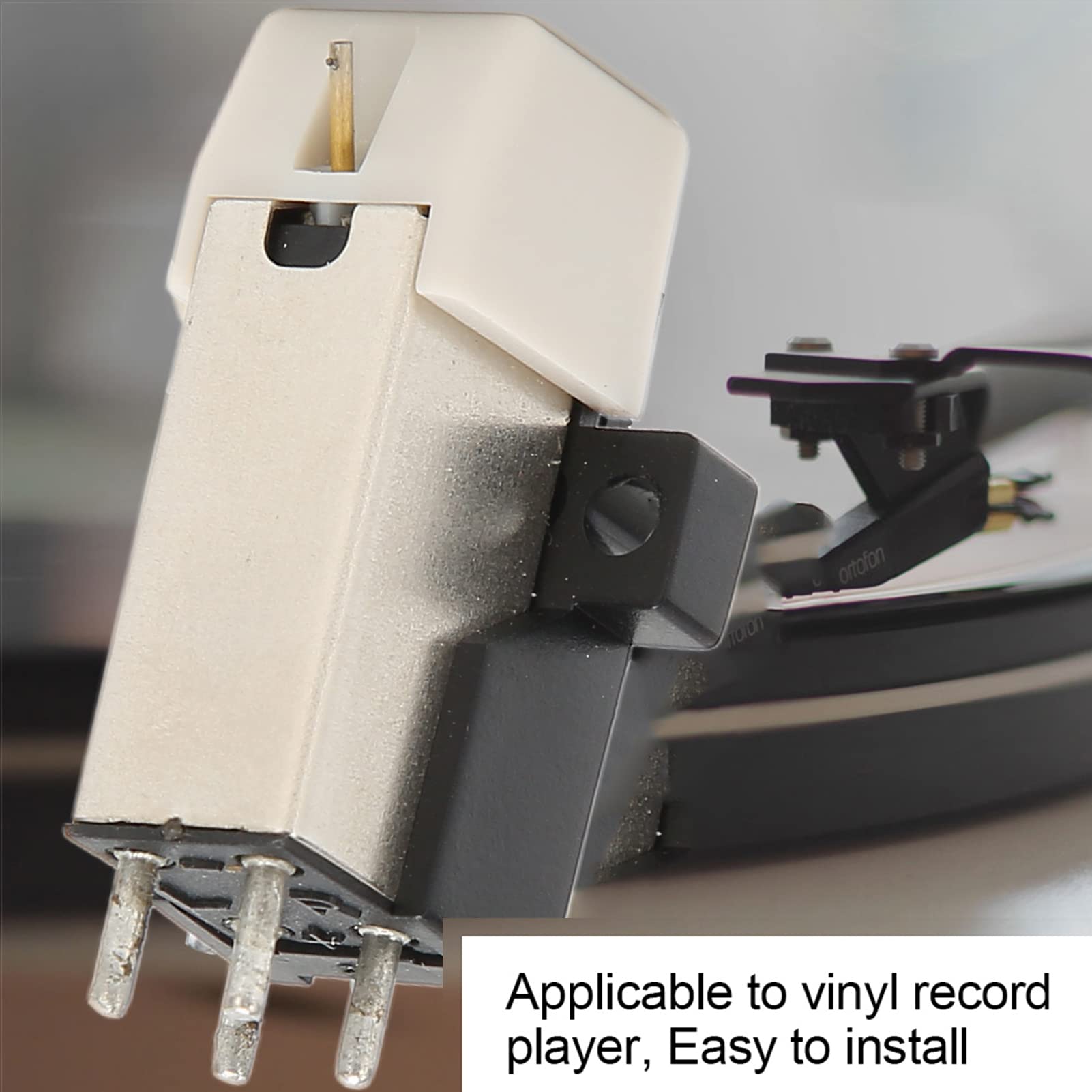 Magnetic Cartridge, Turntable Needle Replacement, High Precision Player Magnetic Cartridge Pen with, Stereo Record Player Needle, Precision Magnetic Head