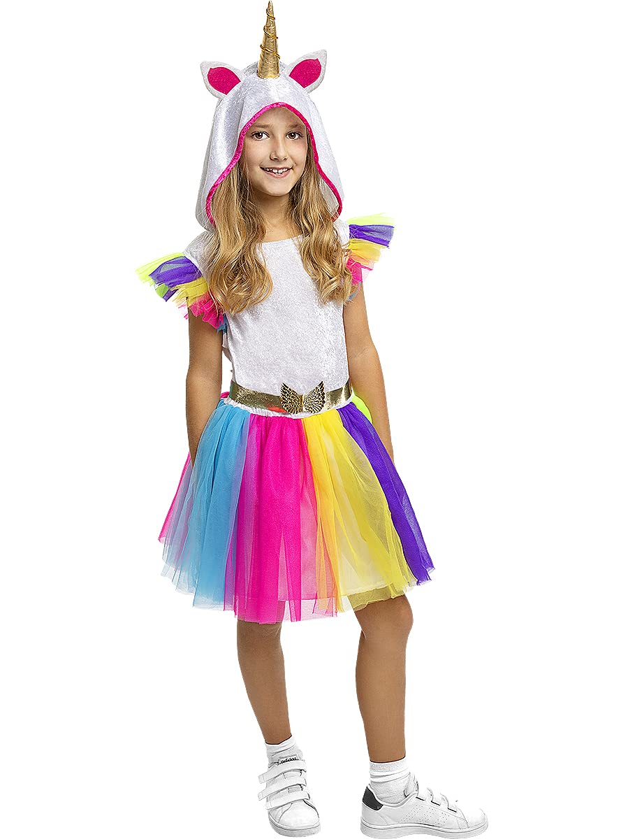 Funidelia | Unicorn Costumes for girl Original & Funny - Costumes for kids, accessory fancy dress & props for Halloween, carnival & parties - Size 3-4 years
