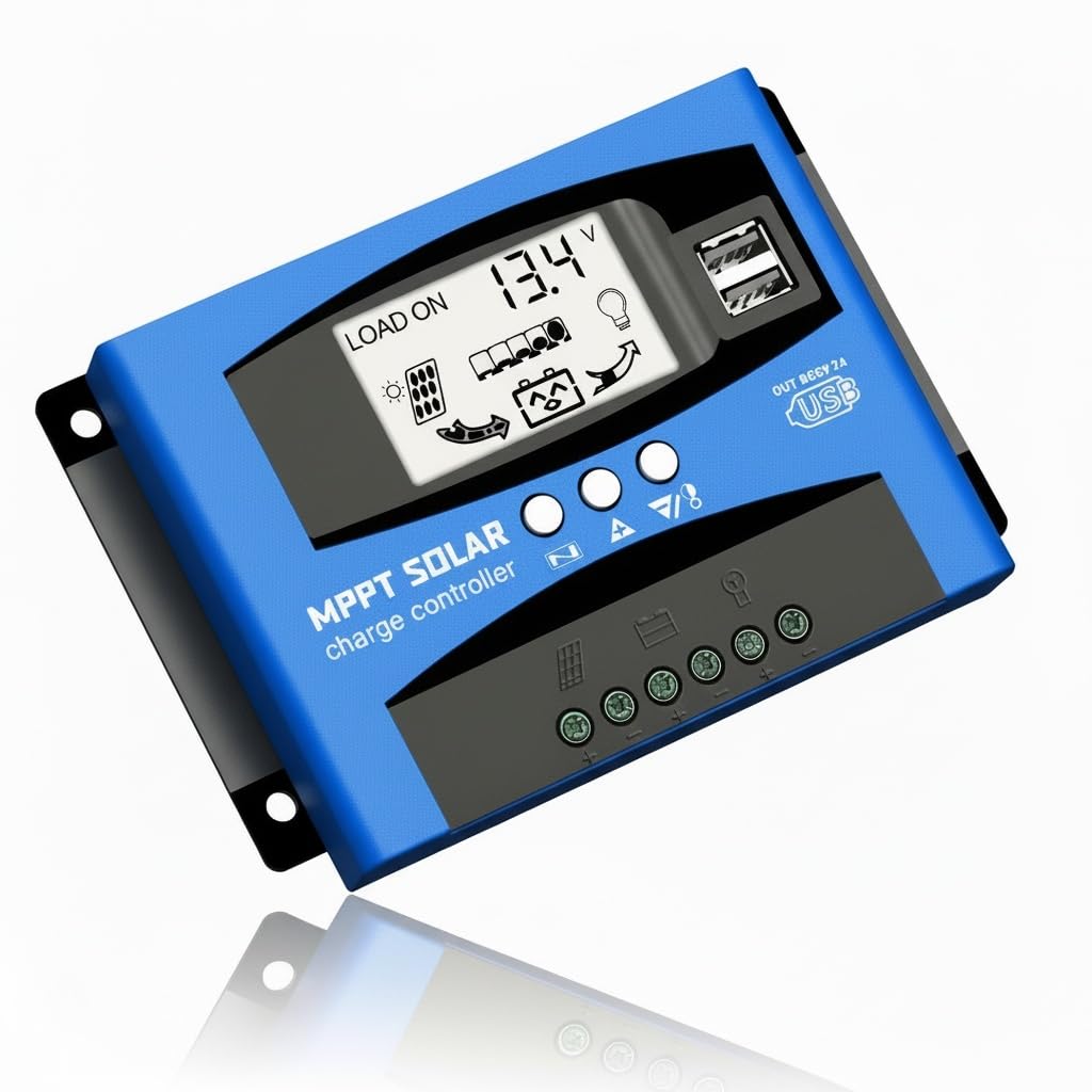 30A MPPT Solar Charge Controller with LCD Display,Multiple Load Control Modes (30A)