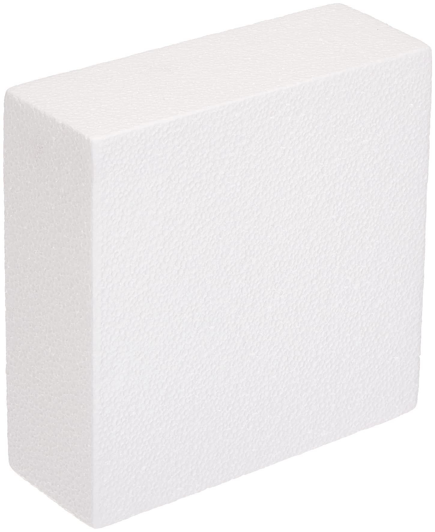 DECORA 0174026 POLYSTYRENE SQUARE 20X20X7,5H CM, Polistirolo, Off-White