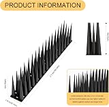 OFFO Bird Spikes 10cm High Anti Pigeon Deterrent 1.2m Fence Spikes Black view 4