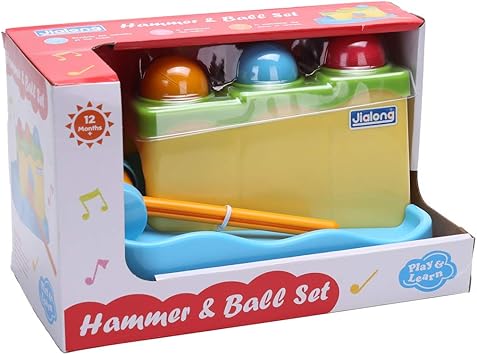 top bright wooden pounding toys toddlers hammer 4 balls gifts 1 2 year olds boys girls