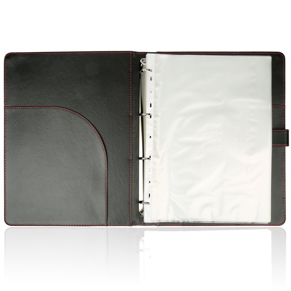 H&S 40 Pockets A4 Presentation Folder Ring Binder Document File Folder