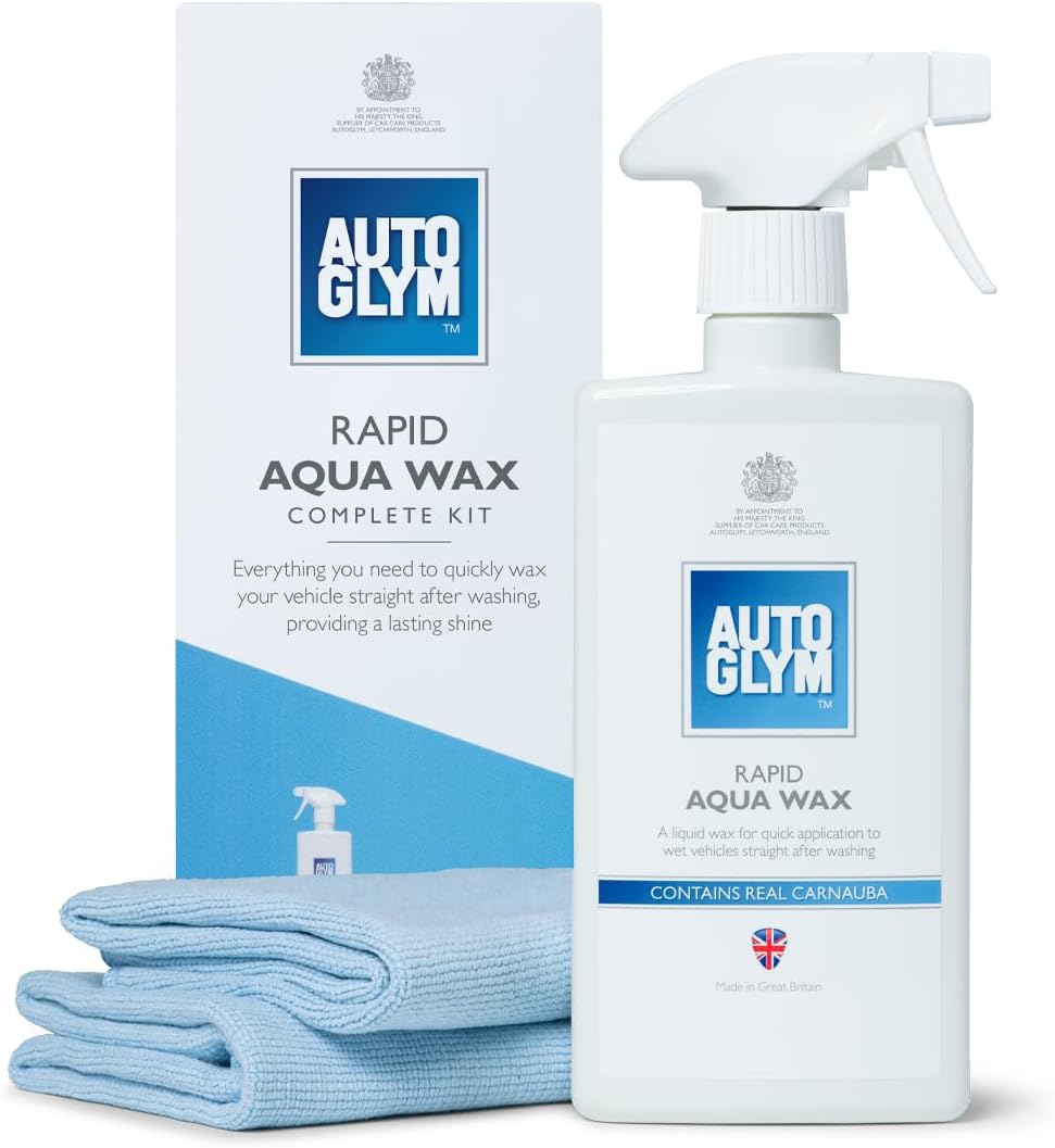 Autoglym Rapid Aqua Wax 500ml Complete Car Wax Kit