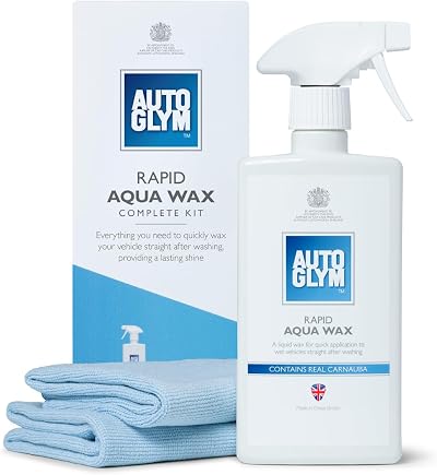 Autoglym Rapid Aqua Wax 500ml Complete Car Wax Kit