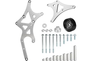 Edicapo for LS Truck SUV Alternator & Power Steering Pump Bracket 1999-2014 Compatible with Chevy Silverado GMC Sierra Yukon Tahoe Express Suburban Driver Side Relocation Kit Swap Conversion