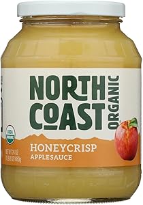 North Coast Organic Honeycrisp Apple Sauce, No Added Preservatives, No Added Sugar, Kosher, USDA Certified Organic, Gluten Fr