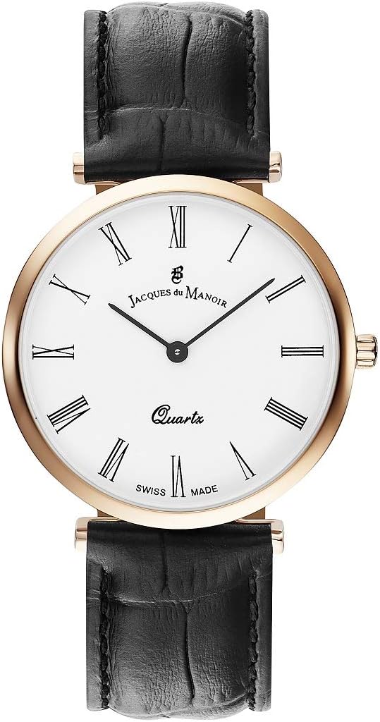 Jacques du Manoir Men's Designer Watch Swiss Made Watch Executive Classic Wrist Watches