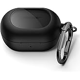 SURITCH Magnetic Cases for Bose New QuietComfort Earbuds (2024) Case Cover, Rugged Shockproof Protective Cover for Bose QuietComfort Earbuds with Magnetic Lok & Carabiner & Cleaning Kit, Black