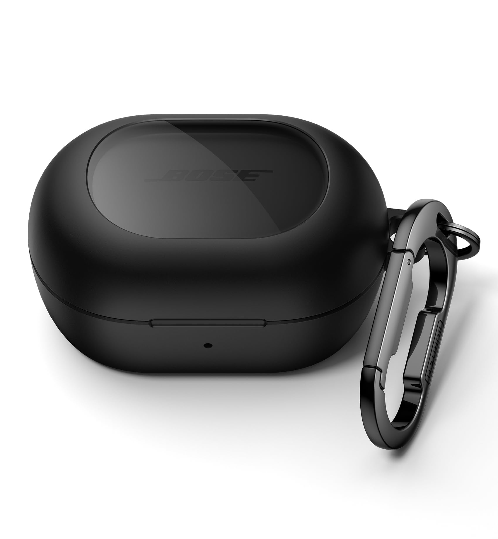 Photo 1 of SURITCH Magnetic Cases for Bose New QuietComfort Earbuds (2024) Case Cover, Rugged Shockproof Protective Cover for Bose QuietComfort Earbuds with Magnetic Lok & Carabiner & Cleaning Kit, Black