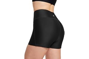 baleaf Women's 3"/5"/6"/8" High Waisted Swim Shorts Tummy Control Swimsuits Bottoms Modest Board Shorts UPF 50+