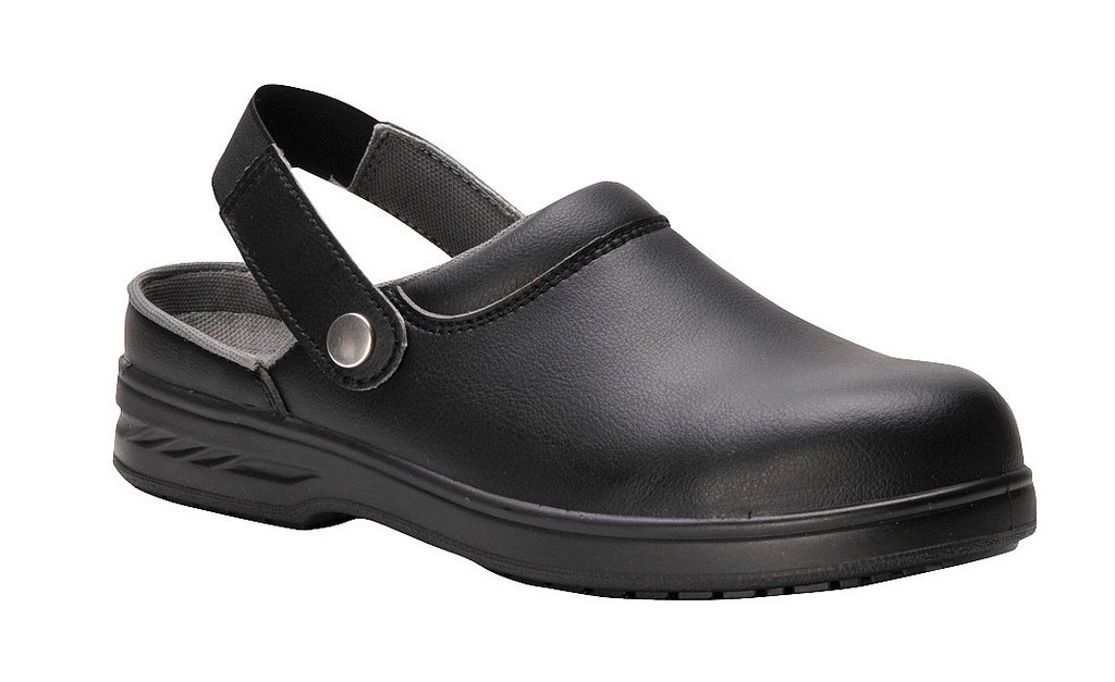 Portwest Steelite Safety Clog SB AE WRU, Size: 35, Colour: Black, FW82BKR35
