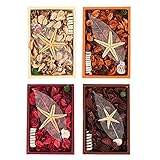 Juvale Set of 4 Scented Potpourri Boxes - Potpourri