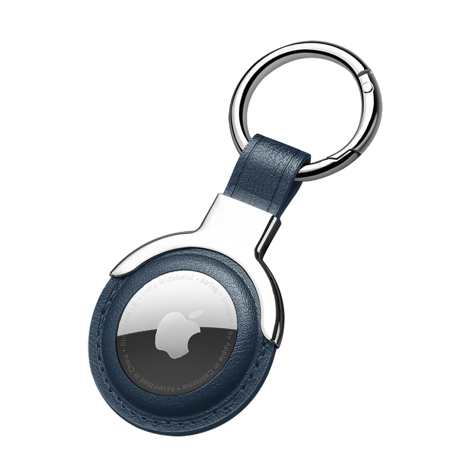 Sichy Leather Protective Case for AirTags, Compatible with AirTags Loop Holder Air Tag Key Ring Cases Air Tags Protective Cover Airtag Key Chain Loop Holders for Luggage Dog Cat Pet Collar