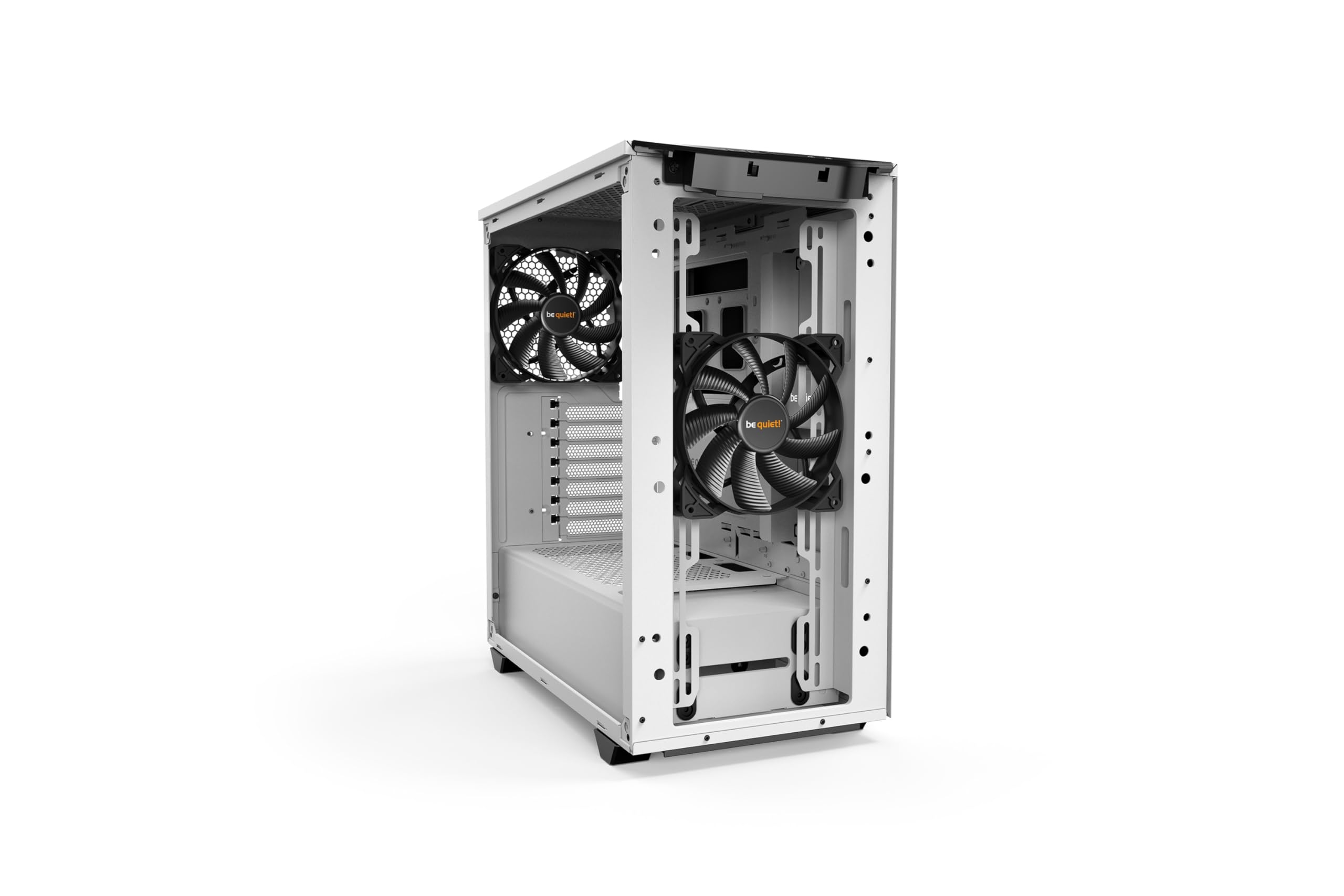 be quiet! Pure Base 500 ATX Midi Tower PC case | Tempered Glass Window | Two Pre-Installed Silent Wings Fans | White | BGW35