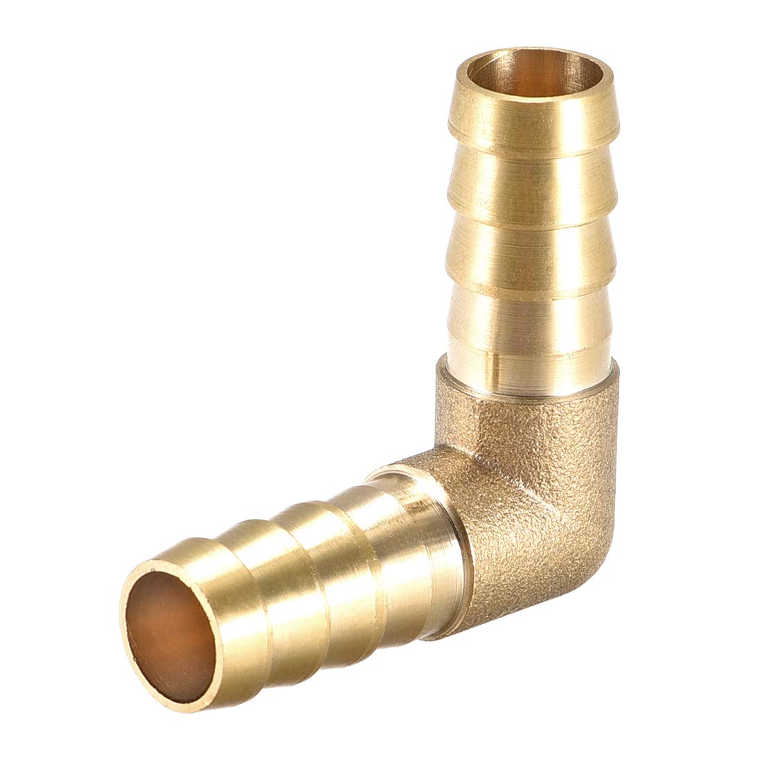 sourcing map 12mm Barb Brass Hose Fitting 90 Degree Elbow Pipe Connector Coupler Tubing