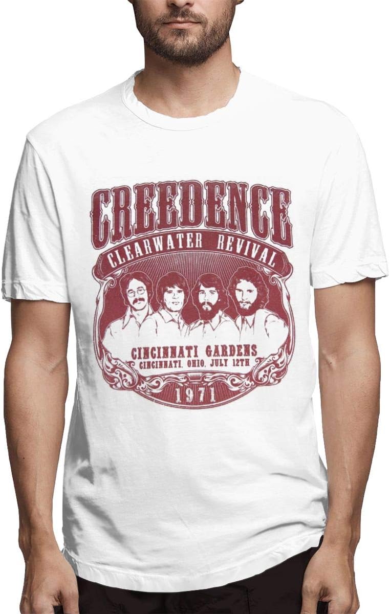 YingTanShiYue- Creedence Clearwater Revival Men's Short Sleeve T-Shirt White