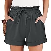 Angerella Women Casual Shorts Drawstring Comfy Elastic Waist Shorts Summer Pull On Short Pants with Pockets