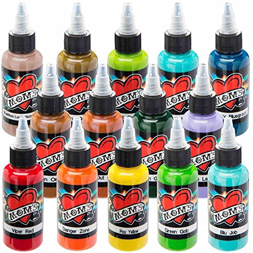 Moms Tattoo Ink Millennium 56 Color Set mom's 1/2 (.5) oz bottles SKP1