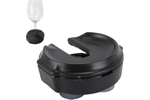 AUNMAS Wine Glass Holder for Boats, Portable Cup Base Rack with 3 Attachments Outdoor Drink Holder for Bathtub Bathroom Picni