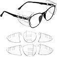 UNCO- Safety Side Shields for Glasses, 2/4/6/10 pcs, Safety Glasses Side Shields for Eyeglasses