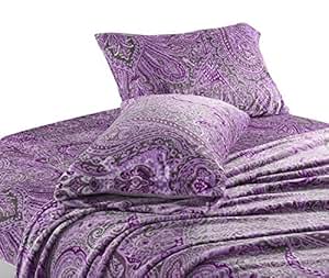 Amazon.com: Cozy Fleece Super Soft Plush Paisley Sheet