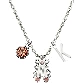 Ballet Shoes Necklace with Birthstone and Initial Charm – Personalized Ballerina Jewelry Gift for Dancers, Dance Teams, Recitals & Dance Competitions
