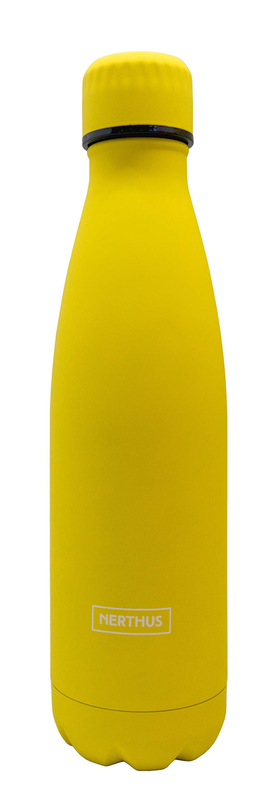 NERTHUS Double Wall Heat Cold Design Yellow 500 ml BPA 17oz — image 1